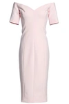 CINQ À SEPT WOMAN CREPE DRESS PASTEL PINK,AU 1071994537545034