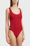 Hunza G Greta One Piece Swimsuit In Red