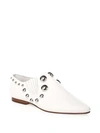 TORY BURCH Blythe Studded Leather Point-Toe Loafers