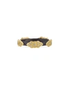 Armenta Old World Sculpted Scroll Diamond Stackable Ring