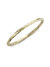 Ippolita Classico 18k Yellow Gold Hammered Bangle Bracelet