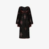 Vita Kin Black Happy Flowers Midi Dress In Black