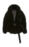 ALEXANDRE VAUTHIER VELVET PUFFER COAT,184JA702-0383