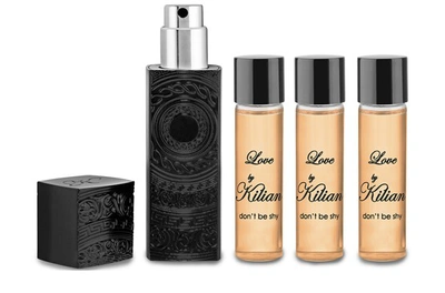 Kilian Love, Don't Be Shy Travel Spray Set 4 X 0.25 oz/ 7.5 ml Eau De Parfum Refillable Travel Sprays