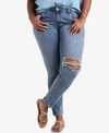 LEVI'S PLUS SIZE 711 RIPPED SKINNY JEANS
