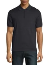 BRIONI Zip-Neck Cotton Polo Shirt,0400097722925