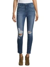7 FOR ALL MANKIND Distressed Ankle Jeans,0400097780339