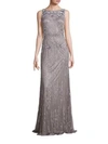THEIA Sleeveless Sequin Beaded Gown,0400097723160