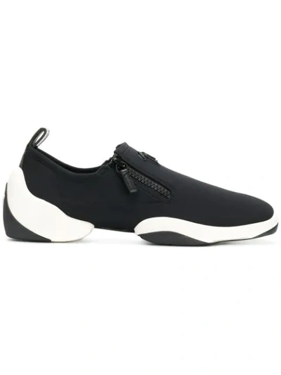 Giuseppe Zanotti Classic Low Top Trainers In Nero