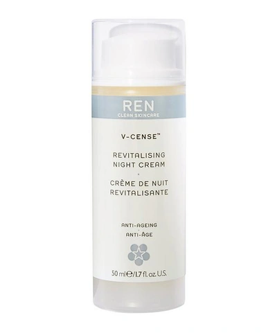 Ren V-cense(tm) Revitalising Night Cream 1.7 oz/ 50 ml In Cream, Multi, Wheat, Aqua, Citrus, Orange, Sunflower, Natural