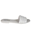 Tod's Gommini Studded Slide Sandal In White
