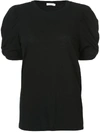 A.L.C Kati ruched sleeve T-shirt,8KTOP0014912580978