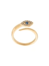 NIALAYA JEWELRY TWISTED EVIL EYE RING,WRING02312806053