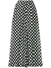 ROSSELLA JARDINI polka dot cropped trousers,RJ3005J0912820726
