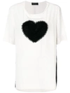 ROSSELLA JARDINI tulle heart T-shirt,RJ1017J0412820721