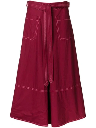 Marni A-line Skirt In Red