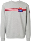 AU JOUR LE JOUR AU JOUR LE JOUR FOR COLMAR LOGO STRIPE SWEATSHIRT - GREY,820201SH12793865