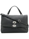 Valentino Garavani Postina Large Tote In Black