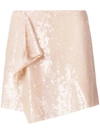 ALBERTA FERRETTI SEQUIN EMBELLISHED MINI SKIRT,J0113016012781173