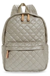 Mz Wallace Small Metro Backpack In Atmosphere Metallic