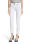 3x1 W3 High Rise Channel Seam Skinny Jeans In White Tear | ModeSens