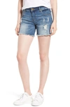 KUT FROM THE KLOTH GIDGET DISTRESSED DENIM SHORTS,KS0217MA1N