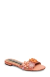 Marc Jacobs Clara Embellished Slide Sandal In Salmon