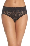 Wacoal Halo Lace Hi-cut Brief Lingerie 870305 In Black