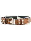 Prada Studded Belt In Brown