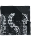 MOSCHINO ALL-OVER LOGO PRINT SCARF,03520M157912788584