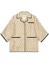 GUCCI Gucci invite stamp silk shirt,519407ZKQ4612848191