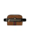Gucci Brown Ophidia Small Suede Belt Bag