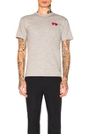 Comme Des Garçons Play Twin Hearts Slim Fit Jersey T-shirt