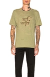 SAINT LAURENT SAINT LAURENT LIGHTNING TEE IN GREEN