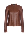 THEORY Leather jacket,41775833PC 3