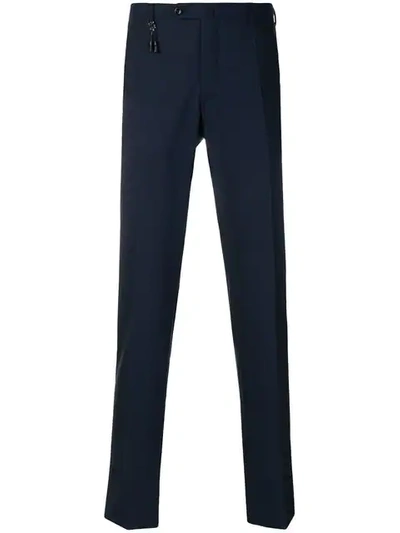 Incotex Classic Chinos In Blue