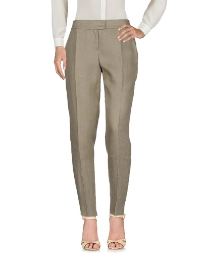 Andrew Gn Casual Trousers In Khaki