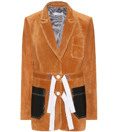 Altuzarra Bastille Peak-lapel Jacket In Brown