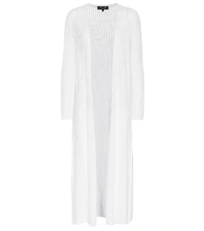 Loro Piana Linen And Silk Cardigan In White