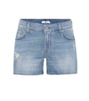 7 FOR ALL MANKIND MID-RISE DENIM SHORTS,P00312418-2