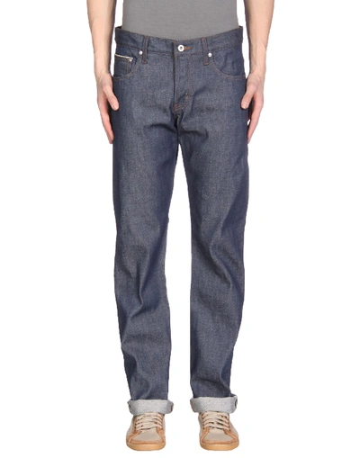 Naked & Famous Denim Trousers In Blue
