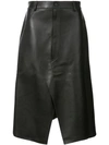DION LEE SHADOW STITCH LEATHER SKIRT,A1191S18BLACK12466623