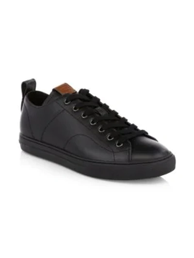 Coach Leather Low-top Trainers In Black