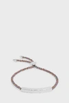 Monica Vinader Rainbow Metallica Linear Large Friendship Bracelet In Metallic