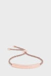 Monica Vinader Engravable Large Linear Friendship Bracelet In Metallic