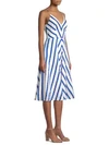 MILLY Monroe Striped Flare Dress