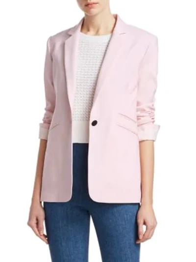 Rag & Bone Ridley Stretch Wool Blazer In Baby Pink