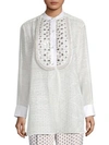 ETRO Mirror Bib-Embroidered Blouse