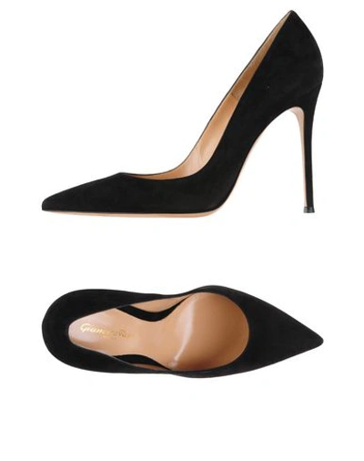 Gianvito Rossi Woman Pumps Black Size 12 Textile Fibers