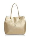 MARC JACOBS LOGO EAST/WEST LEATHER TOTE,M0013698